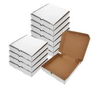 Zerodeko Boîtes À Pizza 10 Pièces Boîte À Pizza Individuelle Boîtes En Carton Plates Carrées Jetables Conteneurs À Emporter Boîte D'emballage De Restauration Rapide À Emporter Pour Gâteaux