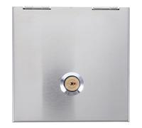 Zerodeko Boîtier Électrique Étanche Extérieur en Acier Inoxydable 86 Type avec Serrure à Clé Croisée Boîte de Prise Métallique Résistante aux Intempéries Montage Apparent ou Encastré