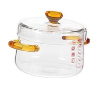 Zerodeko Bol D'oeufs Cuits à La Vapeur En Verre Pot De Nouilles En Verre De Cuisine Pot De Soupe Batterie De Cuisine En De Pâtes Marmite En Induction Un De Bébé Spaghetti