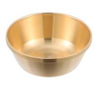 Zerodeko Bol D'offre en Cuivre 6Cm Bol de Corne D'abondance de Richesse Dorée Bassin de Trésor Fengshui pour Temple de La Maison