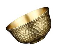 Zerodeko Bol En Cuivre Épaissi Décoratif 6,3 Cm x 3 Cm En Laiton Pur Pour Maison, Bol à Riz Réutilisable, Ornement Sacré Inspiré Du Bouddha, Décoration Intérieure Traditionnelle