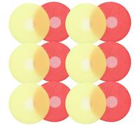 Zerodeko Bonnettes de Micro Jetables en Mousse Épaisse, Taille Standard Rouge et Jaune, Lot de 400 Pièces, Protections Anti-vent pour Microphones sans Fil, Adaptées pour Conférence,