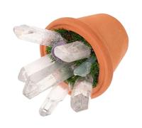 Zerodeko Bonsaï D’Art Fait Main en Cristal, Mini Décoration de Table | Crystal Tree, Petits Cristaux, Ensemble de Pierres Naturelles en Cristal, Style Artistique pour Bureau et Intérieur