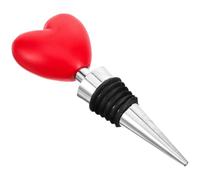 Zerodeko Bouchon de Vin de Cœur Bouchon de Bouteille de Vin Rouge Alliage D'aluminium et Résine Joint Hermétique Bar et Maison Présent pour Père ou Mari