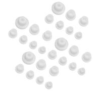 Zerodeko Bouchons ronds en silicone 21 pièces Blanc réutilisables pour bouteilles de poivre et sel, étanches pour usage quotidien en cuisine et organisation