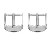 Zerodeko Boucles de Montre en Acier Inoxydable 2pcs Fermoirs Simples et Élégants pour Bracelet de Montre Remplacement Facile