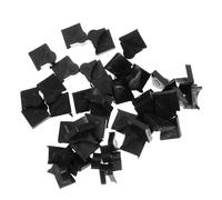 Zerodeko Boucles en Plastique Noires 40 Pièces pour Placard et Casier à Combinaison, Clips de Meuble Polyvalents en Pp Résistants aux Taches, Accessoires Fixation sans Perçage, Montage