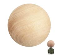 Zerodeko Boule en Bois 9 CM Naturelle Accessoire de Bricolage pour Projets Artisanaux Surface Lisse Écologique Adaptée aux Loisirs Créatifs et Décoration