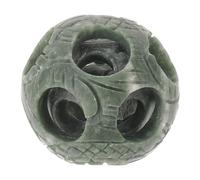 Zerodeko Boule Feng Shui en Pierre Naturelle Polie, Sculpture Décorative Rotative pour Intérieur, Accessoire Élégant pour Salon ou Bureau