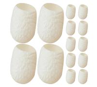 Zerodeko Boules Exfoliantes Naturelles en Soie 20 Pcs - Cocons Doux pour Visage et Corps, Nettoyage Pratique Anti-points Noirs, Soin Exfoliant Visage Naturel, Peau Lisse et Éclatante