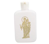 Zerodeko Bouteille d'eau Bénite Catholique 100Ml en Plastique Blanc Rechargeable Étanche Design Élégant pour Famille Lors des Fêtes ou Voyages