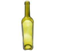 Zerodeko Bouteille Décorative en Verre Vert pour Bougies Découpe Sécurisée, Porte-Bouteille Artisanal pour Artisanat et Présent