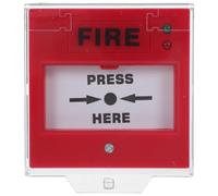 Zerodeko Bouton-Poussoir Activation D'alerte Facile Manuel en Plastique D'alarme Incendie pour Système D'alarme D'évacuation d'urgence à Domicile