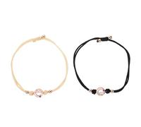 Zerodeko Bracelets Connectés pour Couples à Longue Distance, Duo Vibrants Ajustables en Corde Tressée, Bracelets de Contact pour Relation à Distance, Cadeau Romantique pour Saint-valentin