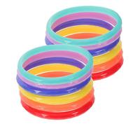 Zerodeko Bracelets Joncs en Résine 12 Pièces Colorées pour Petites Filles | Style Rétro Néon, Surface Lisse et Résistante à L'eau, Lot Empilable pour Fêtes et Ateliers Créatifs Couleur Aléatoire