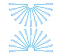 Zerodeko Bracelets Médicaux Jetables 100 Pcs Résistants à L’eau en Pvc, Bracelets D’information Vierges pour Hôpital, Identification Patient Sécurisée, Usage Unique, Couleur Bleue