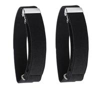 Zerodeko Brassard Élastique pour Bras Unisexe en Polyester et Élastique Noir Lot de 2 Paires Maintien des Manches de Chemise Pratique pour Usage Quotidien et Professionnel