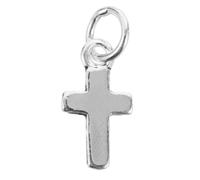 Zerodeko Breloque croix miniature, pendentif Jésus pour collier | Mini pendentif crucifix du Christ en perle pour la création de bijoux (colliers, boucles d'oreilles)