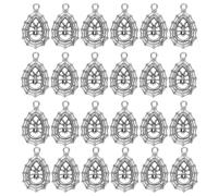 Zerodeko Breloques Pendentifs Toile D'araignée Ornement Métallique Résistant en Alliage Argenté Creux 30pcs Accessoires Uniques pour Création de Bijoux DIY