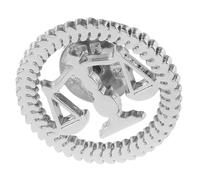 Zerodeko Broche Épingle à Symbole Homme en Alliage Argenté, Balance Justice, Accessoire Polyvalent pour Mariage et Occasions Importantes, Style Raffiné et Vintage