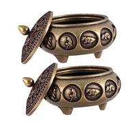 Zerodeko Brûleur Cuivre Pur Design Unique pour Parfum Ambiance Maison Décoration Pratique pour Bureau Et Salon