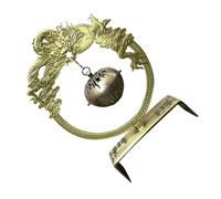 Zerodeko Brûleur D' Xianglong Brûleurs D' Porte- pour Bâtons Encensoir avec Chaîne Brûleur D' en Métal Porte- Vertical Porte- Dragon Golden Alliage