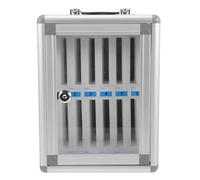 Zerodeko Cabine Téléphonique avec Serrure en Alliage D'aluminium et Panneau en Fibre de Bois, Design Mural avec Poignée, Boîte de Rangement Sécurisée pour Téléphones en Écoles et Bureaux