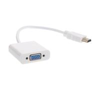 Zerodeko Câble Adaptateur HDTV vers Vga Blanc, Conversion Vidéo Haute Définition, Transmission Stable du Signal, Compatible Home Cinéma et Salles de Conférence, Câble Vidéo pour Conversion