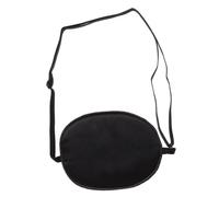 Zerodeko Cache-œil de Pirate Adulte en Soie, Bande Élastique Réglable | Masque Oculaire Unique Noir, Bloque la Lumière, Rangement Facile, Ne Tire Pas les Cheveux, Style Pirate