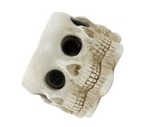Zerodeko Cache-Pot Résine Forme De Crâne pour Halloween Pot De Fleurs Décoratif pour Jardin Et Bureau Accessoire Unique De Décoration Gothique