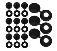 Zerodeko Cache-Vis Articulés en Plastique Noir M5 Petit Modèle Bouchons à Vis Intégrés Diamètre Intérieur 10Mm Lot de 500 Pièces Protection Décorative pour Meubles Étagères et