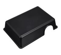 Zerodeko Cachette Résistante pour et Reptiles Plastique Noir, Stable Grotte Humide pour Terrarium et Habitat Naturel des Geckos et Crabes Hermites