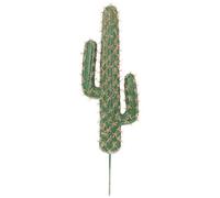 Zerodeko Cactus Artificiel Petit Modèle 3 Branches 46 Cm sans Pot, Plante Décorative Réaliste pour Intérieur et Jardin, Décoration de Table et Étagère, Ornement Végétal Artificiel Naturel