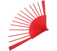 Zerodeko Cadre D’éventail Pliant DIY 23cm à 14 Nervures en Plastique | Surface Peignable, Structure Résistante à Déformation, pour Enseignants, Garçon et Filles, Fêtes et Répétitions