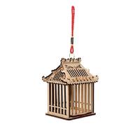 Zerodeko Cage à Sauterelles pour Garçon et Filles Pratique et Facile à Utiliser Panier de Rangement en Bois Marron pour Maison ou Transport
