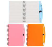 Zerodeko Cahiers à Spirale Carnet de Notes pour Étudiants et Professionnels Lot de 3 Sets de Sets 3 Stylos Papier et Couverture Pratique Petit Format Travail