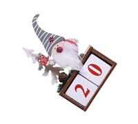 Zerodeko Calendrier De L'avent De Bureau en Bois Calendrier De Noël Compte À Rebours des De Noël Support en Bois Naturel