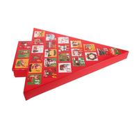 Zerodeko Calendrier de Noël Puzzle Forme de Sapin Boîtes Cadeaux Réutilisables pour Compte à Rebours de Noël Activité Familiale Fête