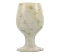 Zerodeko Calice Médiéval en Jade Bleu, Gobelet à Vin Résistant à L'abrasion, Style Vintage Artistique pour Cérémonies Spéciales et Réceptions
