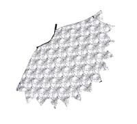 Zerodeko Cape D'halloween en Polyester Noir Motif Toile D'araignée, Ajustable et Attachée Cou, pour Fête Costumée Garçon et Filles Garçons et Filles
