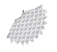 Zerodeko Cape en Toile D'araignée Noire pour Garçon et Filles, Ajustable Liens Cou, Costume Halloween pour Déguisement Sorcière ou Cosplay Scène