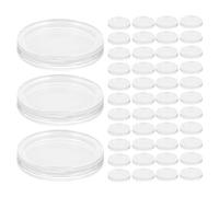 Zerodeko Capsules Rondes Transparentes en Acrylique 30 Mm - Boîte de Rangement 100 Pièces - Étui Protège-monnaie Léger et Résistant aux Rayures - Organiseur pour Collectionneurs