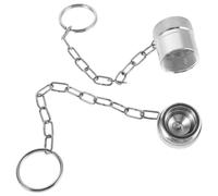 Zerodeko Capuchon Anti-poussière en Aluminium pour Raccords Rapides Hydrauliques avec Chaîne, Protection Anti-perte pour Ateliers et Réparations