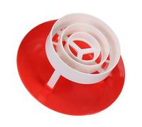 Zerodeko Capuchon de Cheminée Adapté aux Conduits de Cheminée Facile à Utiliser en Pvc Rouge, Couverture D'entonnoir Étanche la Pluie, Design Professionnel et Pratique