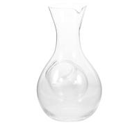 Zerodeko Carafe à Vin en Verre 400 Ml Compartiment Réfrigérant Intégré Pichet Transparent pour Boissons Fraîches Distributeur de Saké et Rafraîchissant pour Dégustation et