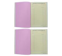 Zerodeko Carnet de Formulaires Entrepreneur 2pcs avec Papier, 60 Feuilles par Livre, Support Clair Multilingue, Suivi Logistique Complet, pour Travaux de Réparation et Maintenance
