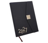 Zerodeko Carnet De Notes Pliable En Trois Volets Avec Calendrier Annuel, Agenda Et Planning De Productivité, Journal De Rendez-Vous Mensuel, Calendrier Personnel