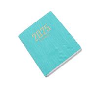 Zerodeko Carnet de Planification Portable pour Bureau et Maison Agenda Journalier PU Bleu Rayé Organiseur Léger et Cahier de Prise de Notes Pratique
