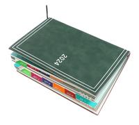 Zerodeko Carnet Fitness Vert Foncé Agenda Entraînement Portable Cahier de Suivi Gym et Planification Quotidienne Calendrier Gestion Du et Journal Auto-discipline