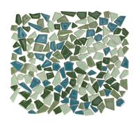 Zerodeko Carreaux de Mosaïque en Céramique Cassés Irréguliers 200 G, Petits Morceaux pour Loisirs Créatifs, Décoration Maison Jardin, Pierre Soi-même, Tesselles pour Mosaïque Artisanale